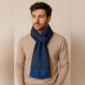 Vintage 1960s Tooke Van Heusen Rhodia Twill Scarf Made in Italy